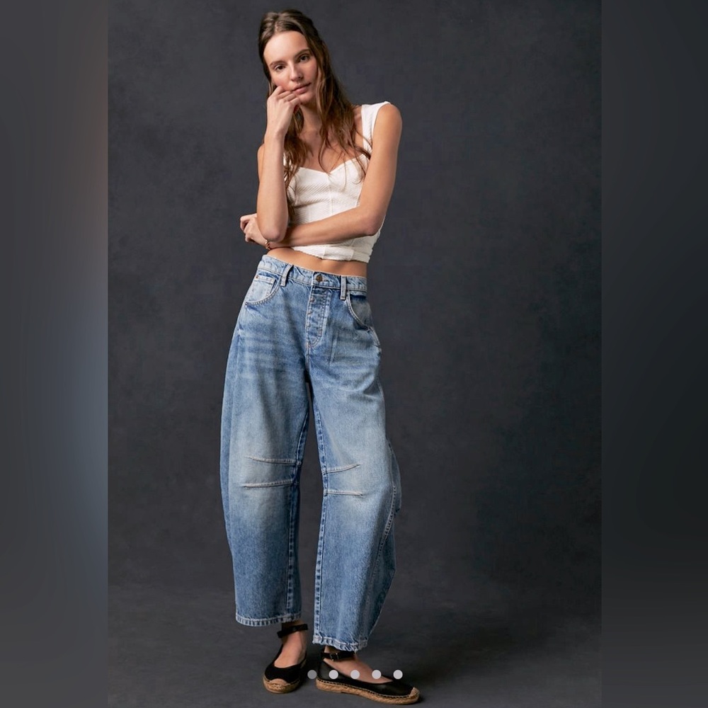 Free People Blue Ankle & Cropped Jeans